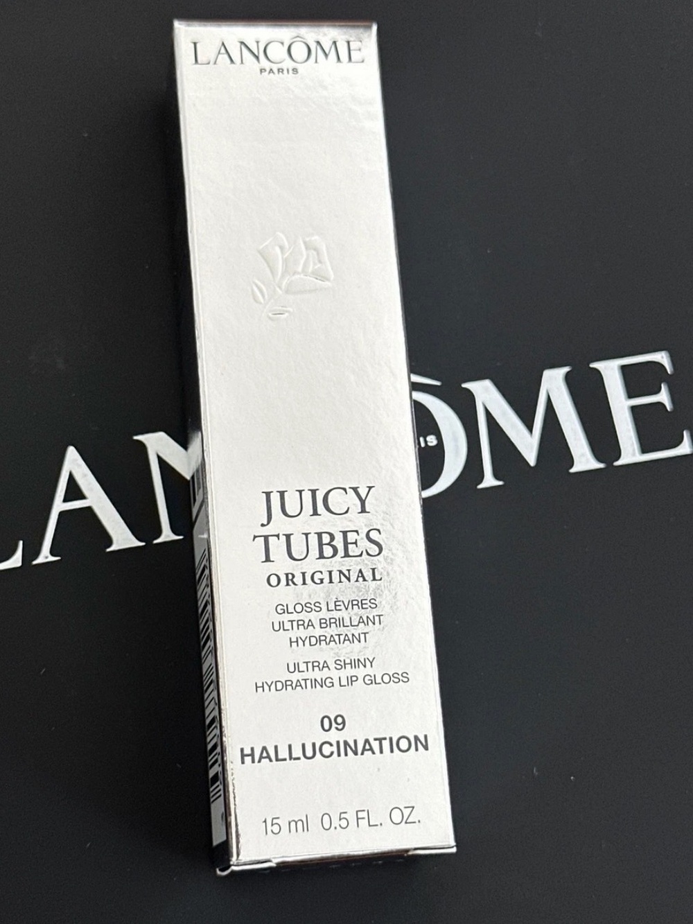 Lancôme Juicy Tubes Original Lip Gloss 09 Hallucination 15ml 0.5 oz NEW IN BOX